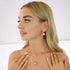 Komplektas "Vintāžš V (Light Siam Shimmer)" su Swarovski™ kristalais